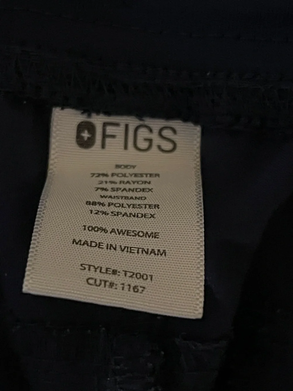 FIGS Technical T2001 Men's cargo Scrub Pants Large